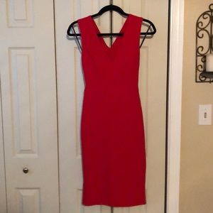 Red Midi Bodycon dress from Lulu’s Online Boutique